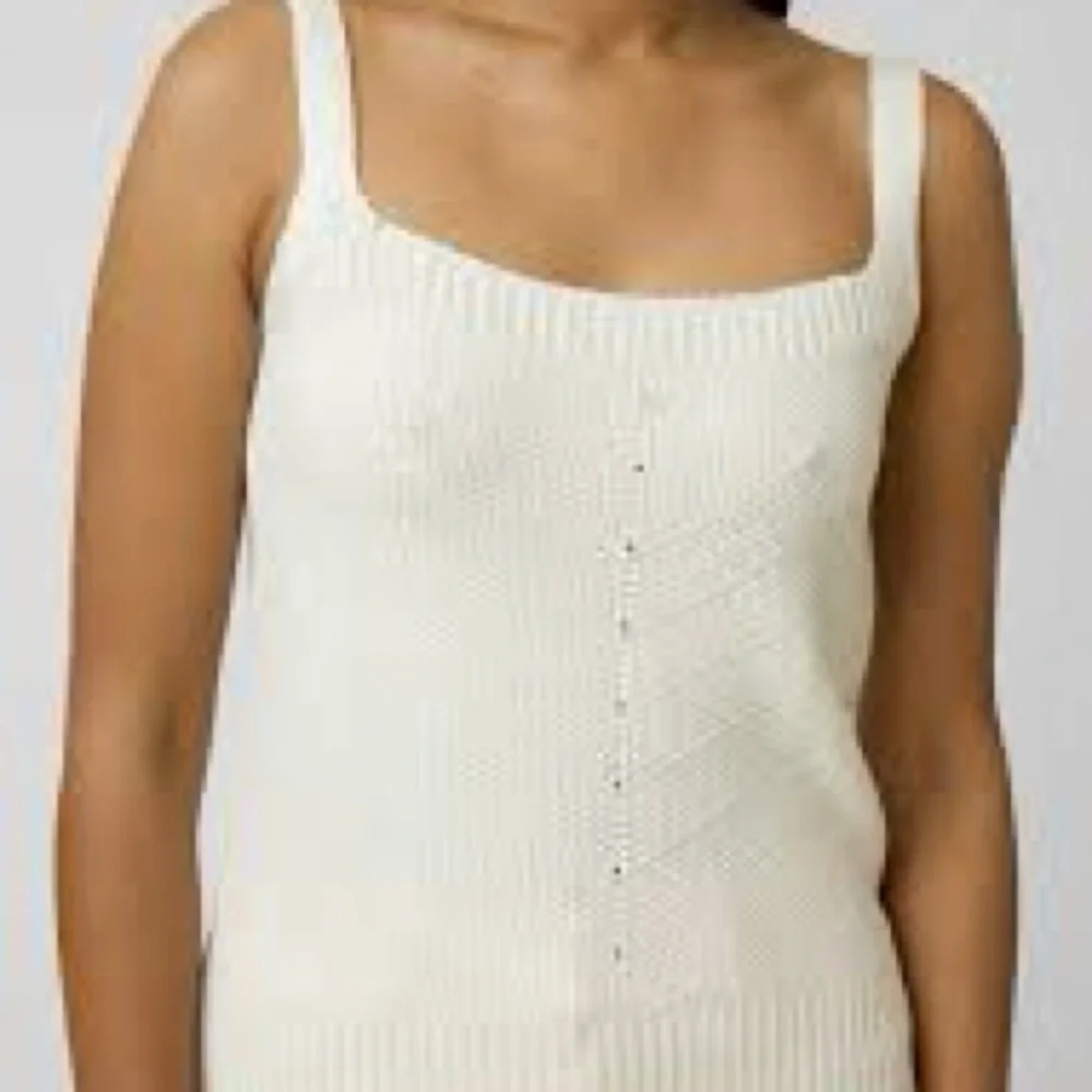 FRNCH Cream Textured Tank Top - Picture 8 of 8